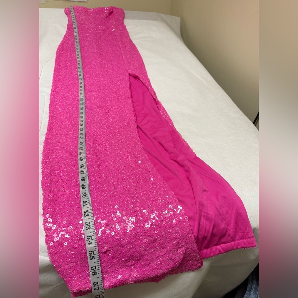 Faeriesty Spaghetti Straps Backless Split Thigh S… - image 6